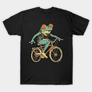 Funny Frog On A Bike T-Shirt